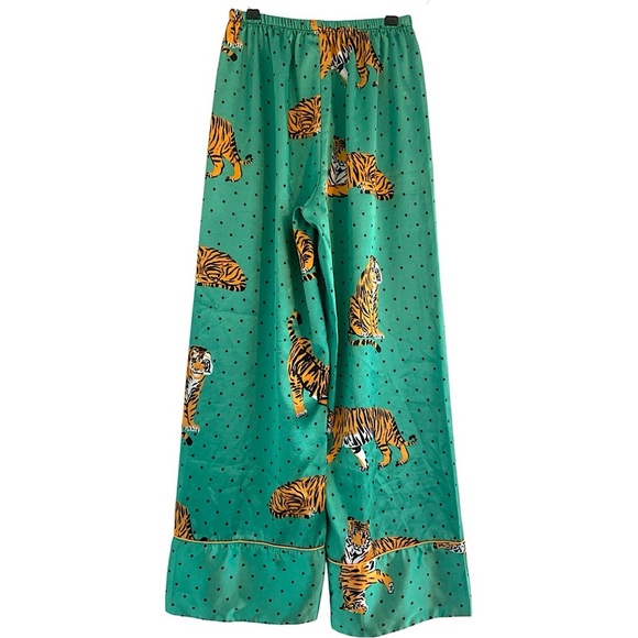Feminine Tiger Wide Leg Pajama Pants Medium 🐅 - Picture 1 of 11